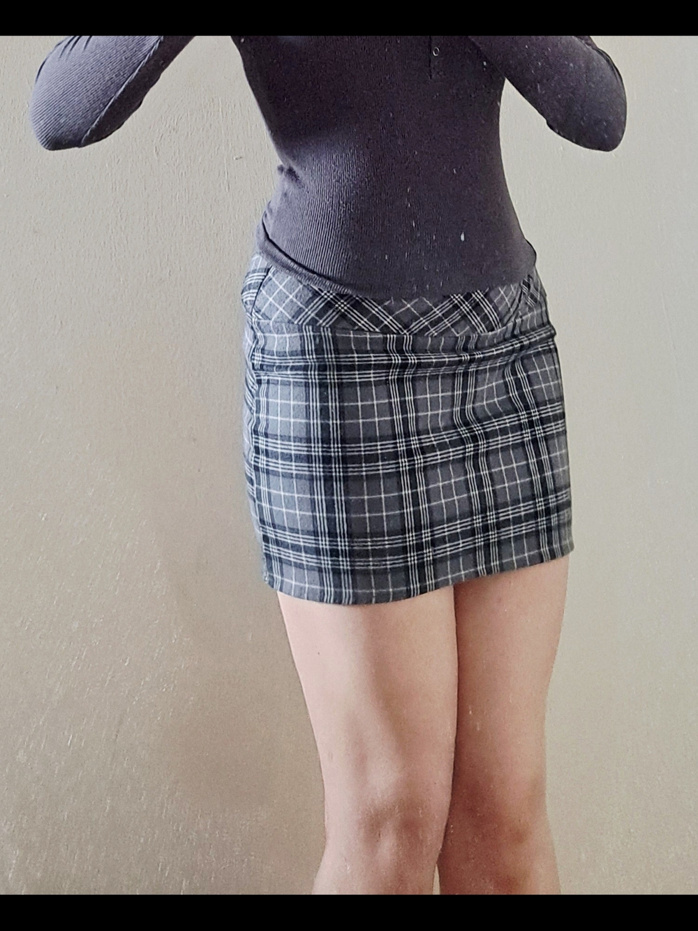Ardene Plaid Mini Skirt (Discontinued)